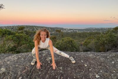 Katie Brown Yoga - calm yoga pose at sunset